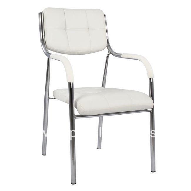 Conference office chair HM1018.02 White PU 54x52x87cm
