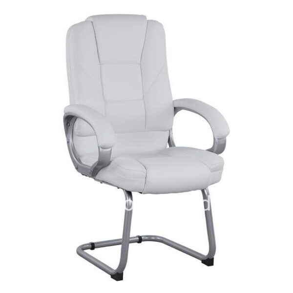 Visitor's chair with white PU Sora HM1144.02 63x67x112 cm