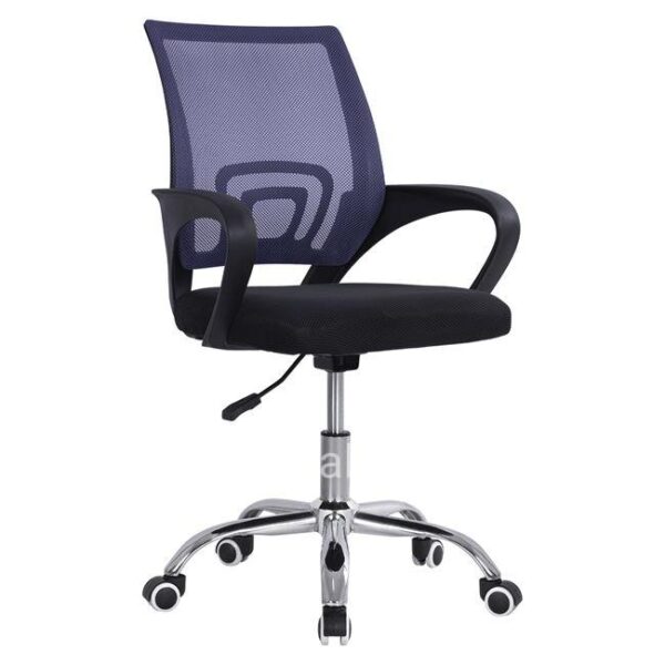 Office chair with chromed base 1piece HM1058.14 Bristone Purple 60x51x95 cm