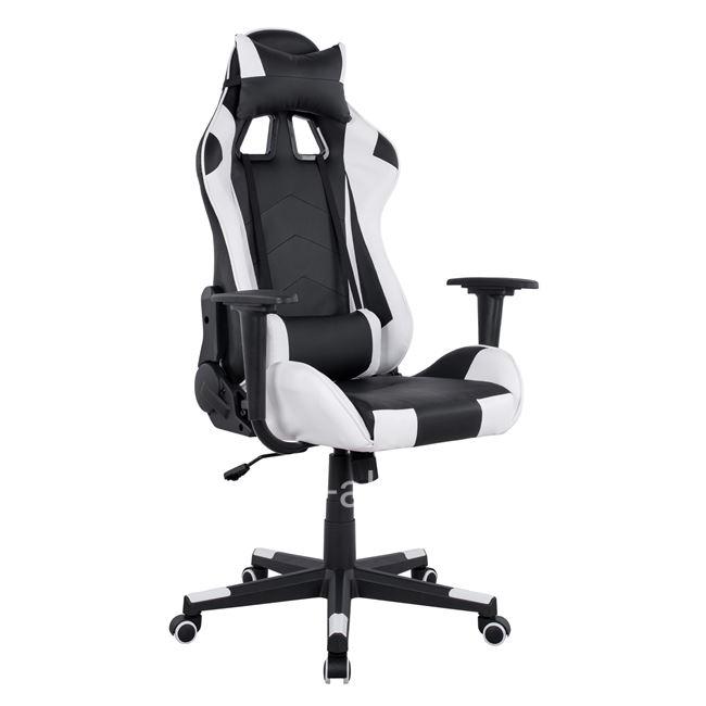 Gaming chair HM1137.04 Black-White Pu 68x67x130 cm