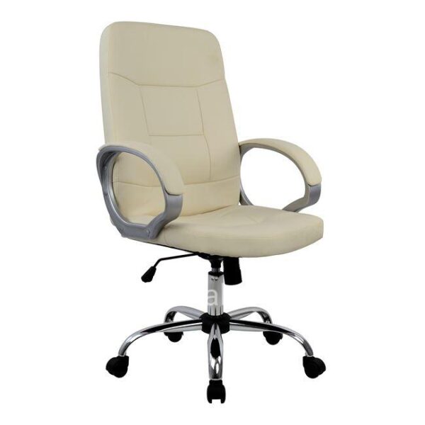 Manager's office chair HM1024.08 cream with chromed base 64x55x120