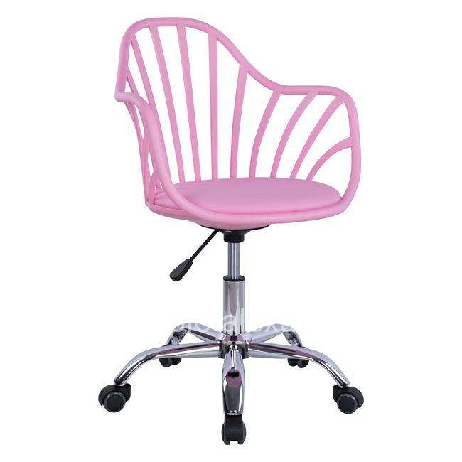 Office Chair Becky HM8457.05 in Pink Color 57x58x93 cm