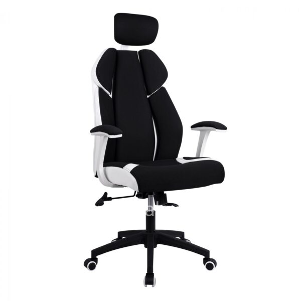 Manager's office chair HM1086.02 in black-white color 65x70x128-132
