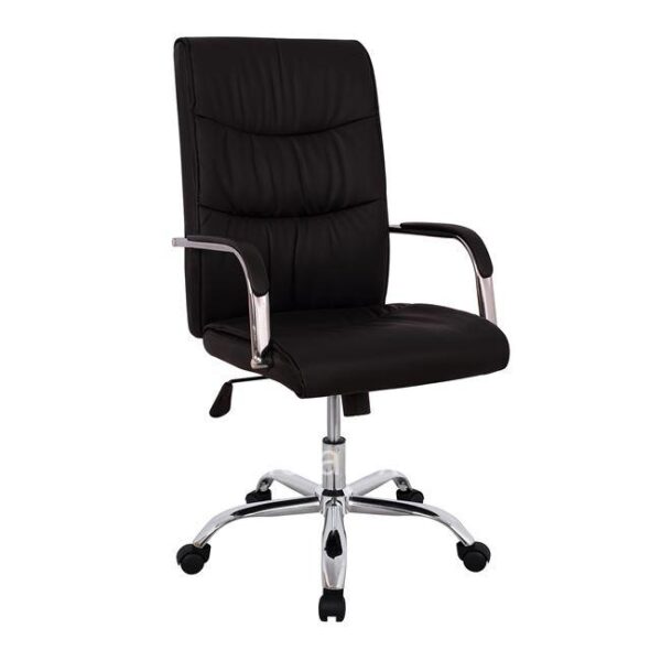 Manager's office chair HM1044.11 black with chromed base 55