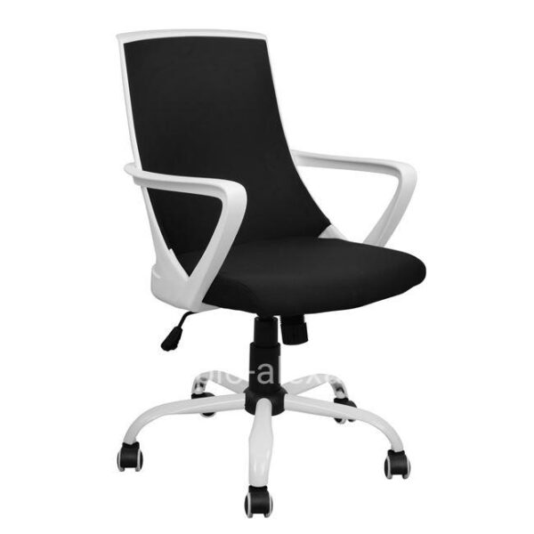 Οffice chair HM1053.01 Black with mesh and metal base 58x59x103 cm