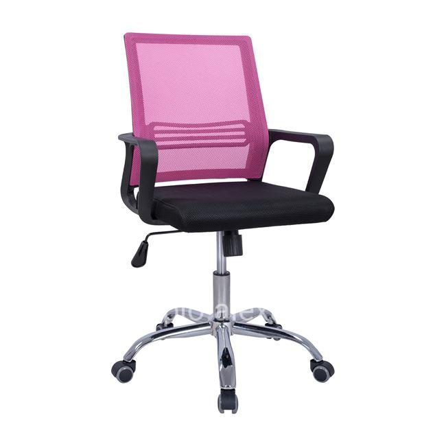 Office chair HM1148.05 in black color with pink back 60x57x104cm