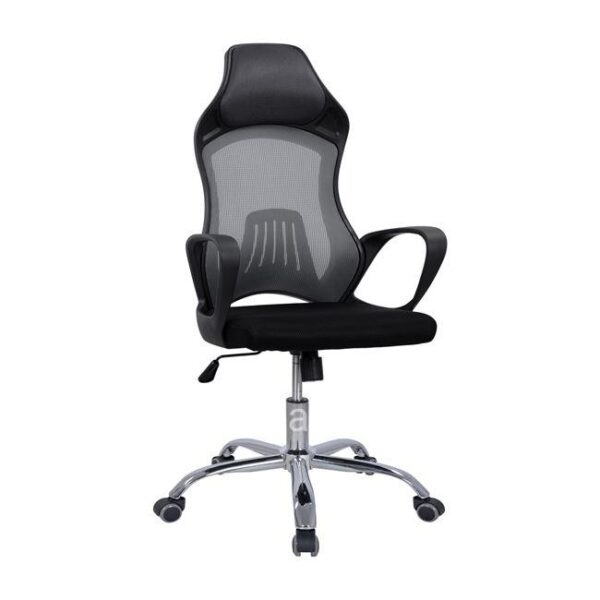 Office chair HM1152.10 in black color with grey back 64x61x116-126h cm