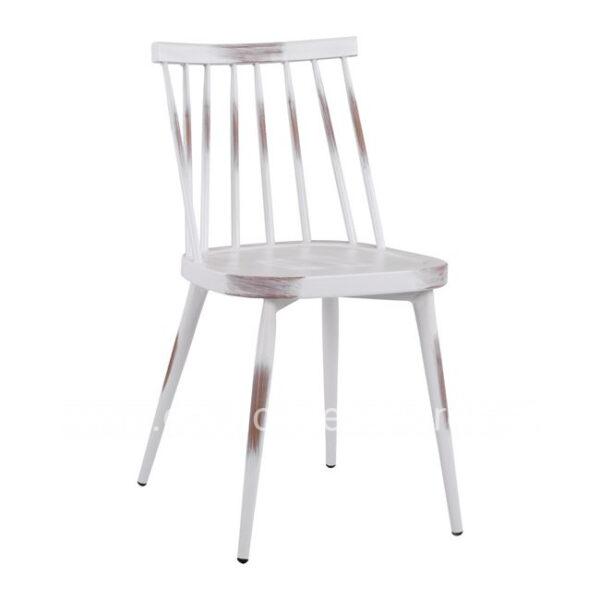 Aluminum chair Vanessa HM5556.02 White 44x50x82cm