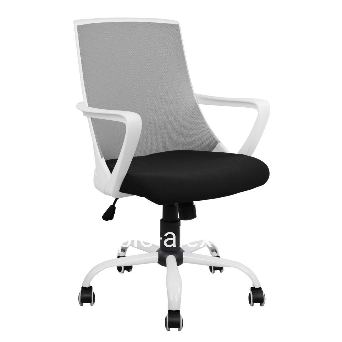 Office chair HM1053.21 Grey with mesh and metal base 58x59x103 cm