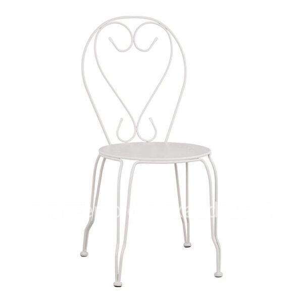 Metallic chair Amore White 42x48x90 cm HM5007.12