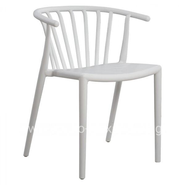Chair from polypropylene HM8117.02 White 54x55x73 cm