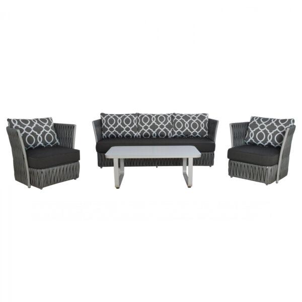 Set 4 pieces Living Room Aluminum HM5270.10 with pillows