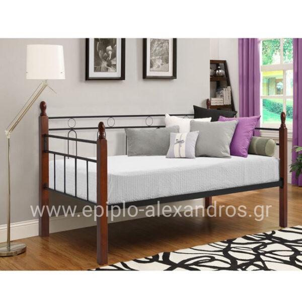 Sofa /Bed Mila HM367 metal and wood 90x190 cm