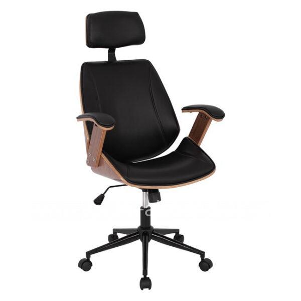 Manager's office chair Superior Pro HM1109.01 walnut color-black 63x67x123 cm