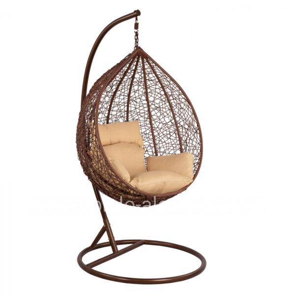 Hanging Armchair Nest Brown 115x93 HM5540.01 With pillow