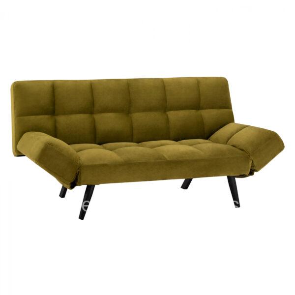 Sofa Bed 3 Seater from velvet olive shade HM3167.13 182x80x88cm