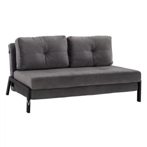 Sofa Bed Velvet Grey 2 1/2 Seater HM3079.11 151x92x66cm