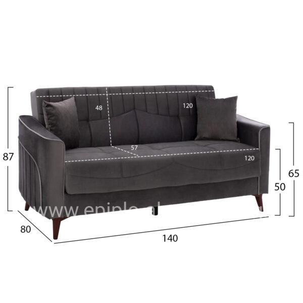 2-seater sofa-bed