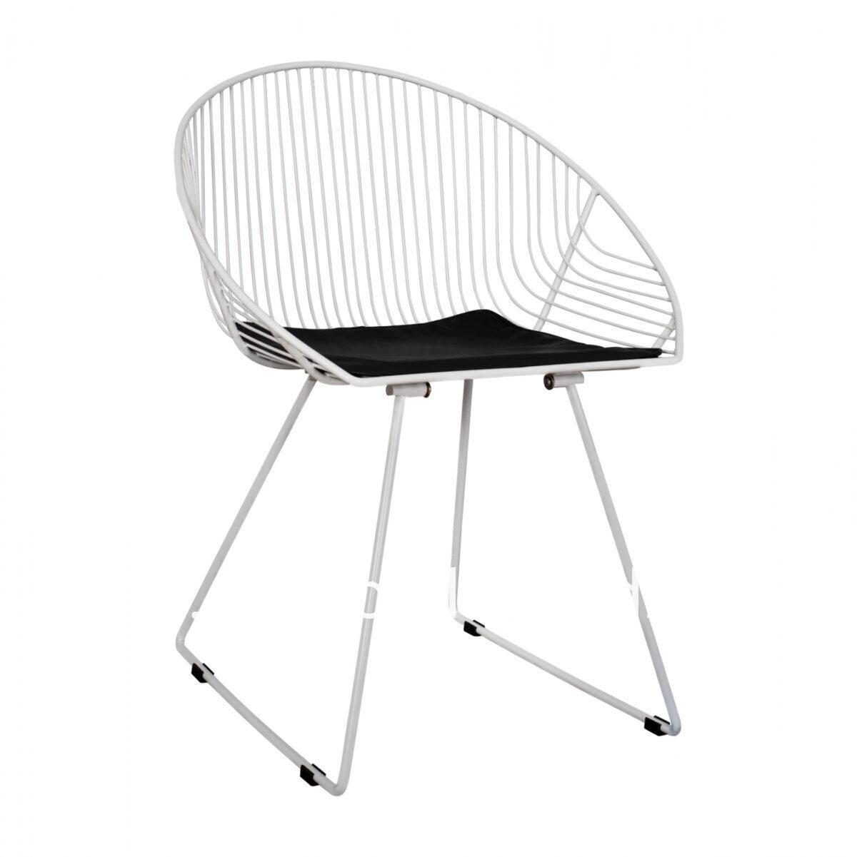 Metallic chair Curve 65x57
