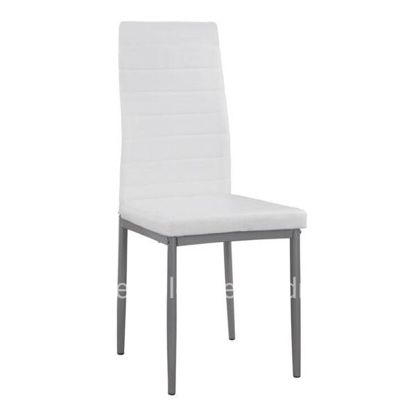 Metallic chair Lady HM0037.11 White PU Metalic Frame K/D 40x48x95 cm