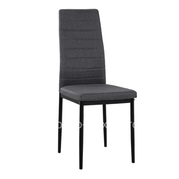 Metallic Chair Lady HM0037.20 Grey fabric with metallic frame K/D 40x48x95
