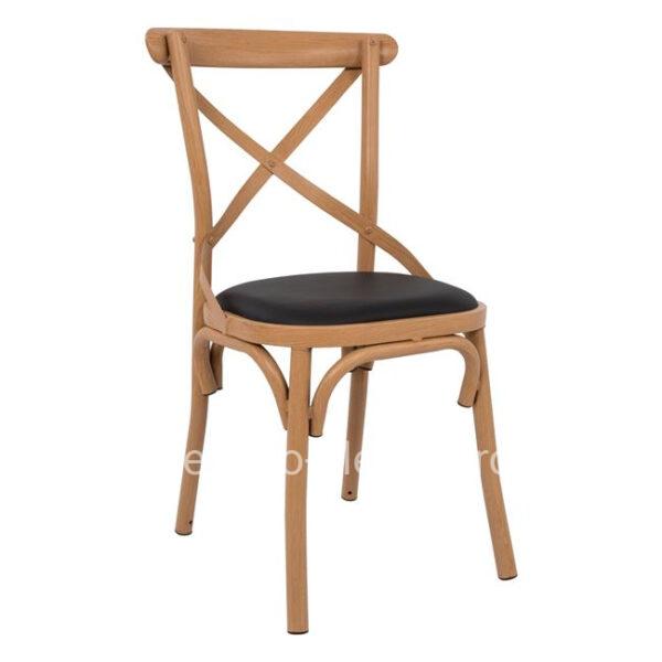 Metallic chair Ronnie natural HM0140.02 51x50