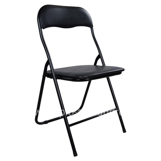 Chair Foldable PU Black HM0044 38x47x82 cm.