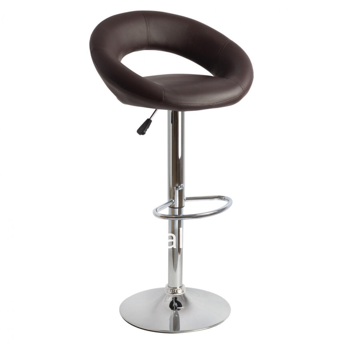 Bar Stool Rea HM203.03 with gas lift and brownPU  54x40x99cm
