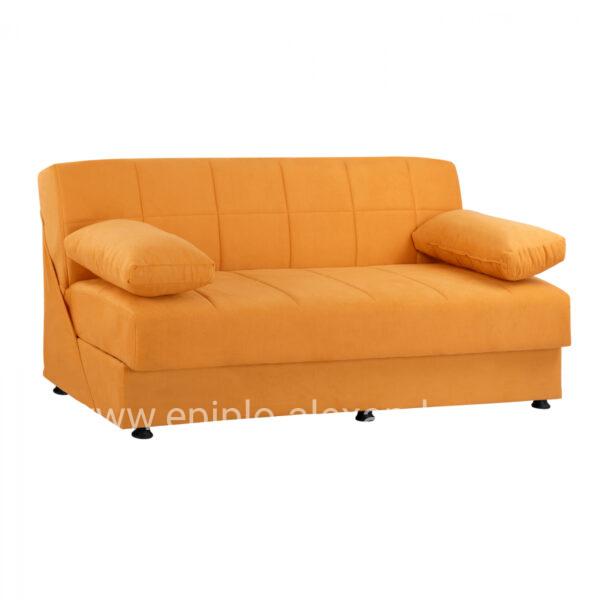 Sofa Bed Velvet Gold 3 Seater EGE 1215 HM3067.08 192x74x82cm