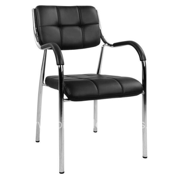 Conference office chair HM1018.01 Black PU 54x52x87cm