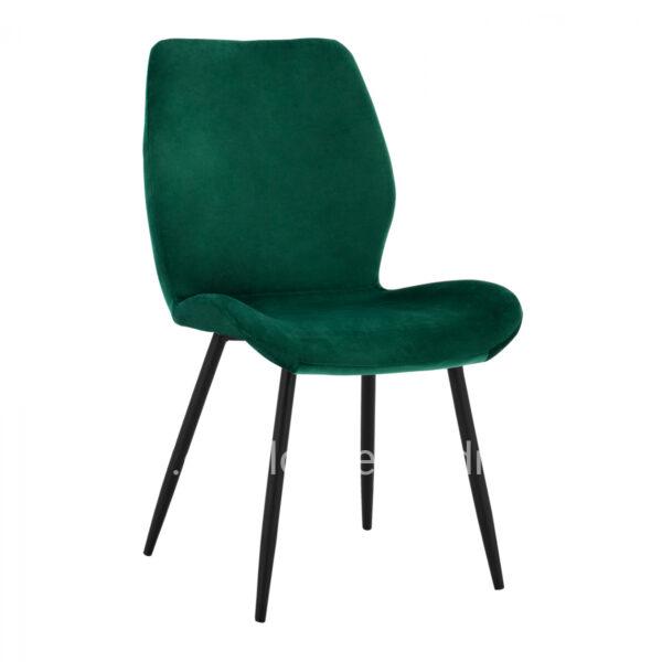 Dining chair Klay in cypress green & black metallic frame HM8730.03 49x62