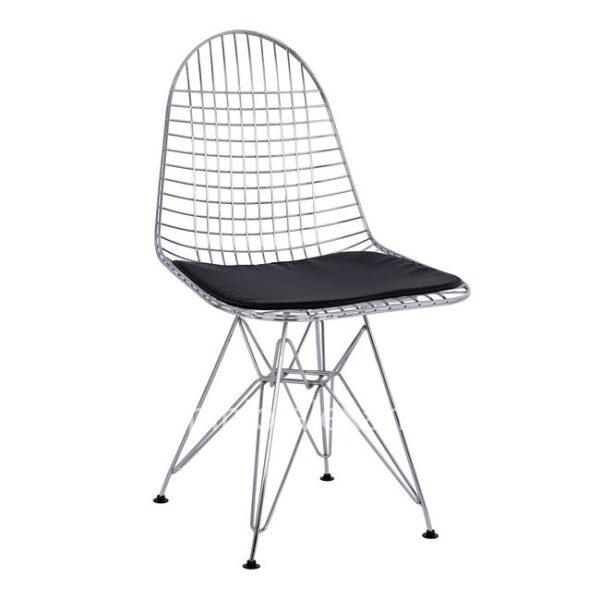Chair Metallic Chromed with pillow HM8230.100  49x52x85