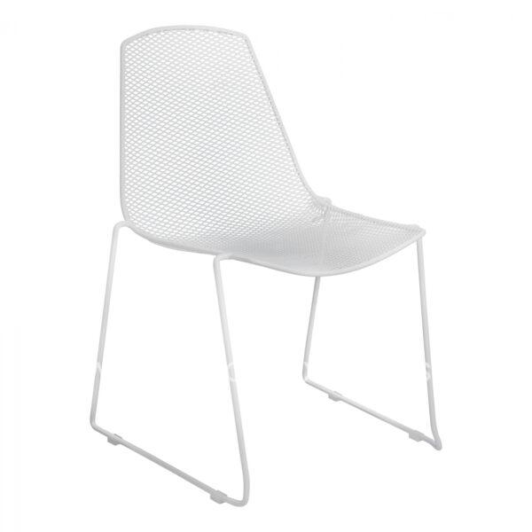 Metallic chair Mesh white Urania HM8011.02 56x58