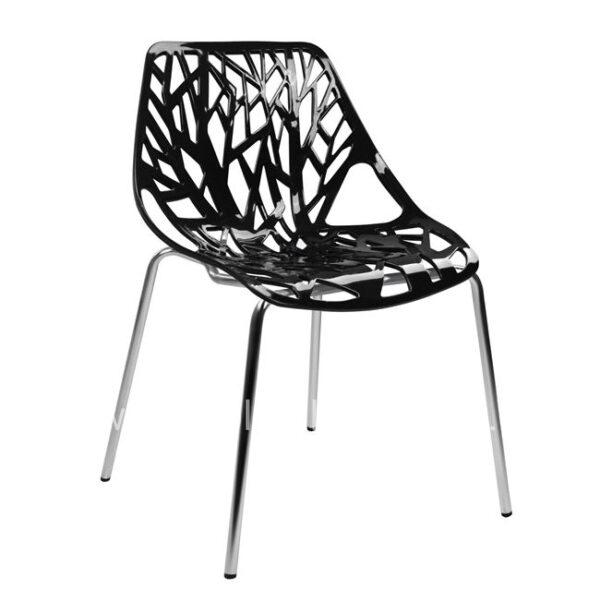 Polypropylene chair Elsa HM0023.02 black seat 54X57X81 cm