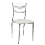Chair Elvira  seat from white PU 40X44X83 cm