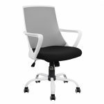 Office chair  Grey with mesh and metal base 58x59x103 cm
