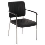 Conference chair with arms  Black 56,5x59x85 cm