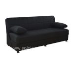 Sofa/Bed 3 seater Ege V19 Black  192x74x82 cm