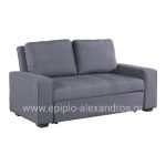 Sofa/Bed Kanna 2 seater  with grey fabric 176x102x91 cm