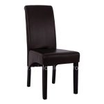 Chair Roxie  with brown PU 47x60x99 cm