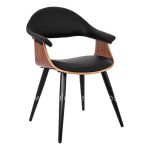 Conference armchair Superior Pro  walnut/black color