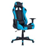 Gaming chair  Black-Light blue Pu 68x67x130 cm