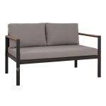 Sofa 2Seater aluminum  Grey