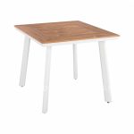Aluminum Table with Polywood  White 80x80x72