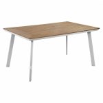 Aluminum Table with Polywood  White 160x92x72