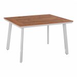 Aluminum Table with Polywood  White 120x80x72