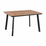 Aluminum Table with Polywood  Grey 120x80x72