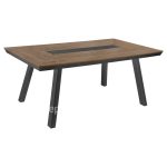 Aluminum Table with polywood 200x100 Grey