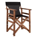 Director's chair Limnos Walnut with textline Black HM10368.05