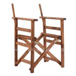 Director's frame Armchair Limnos Walnut impregnated Limnos  57x54x88,5 cm